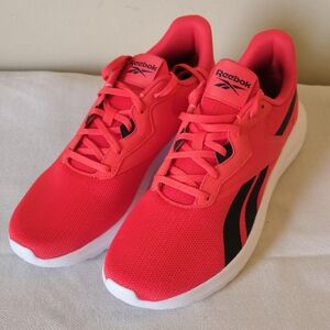 Mens Reebok Neon Red Black Energen Lux Athletic Running Shoes size 10